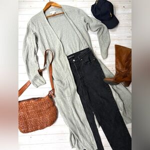 Ruby Moon cotton longline cardigan